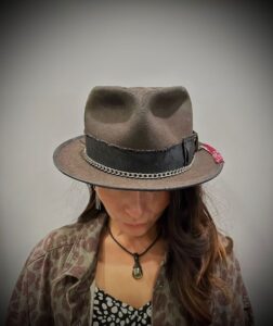 Custom fedora hat by Hull & Sons